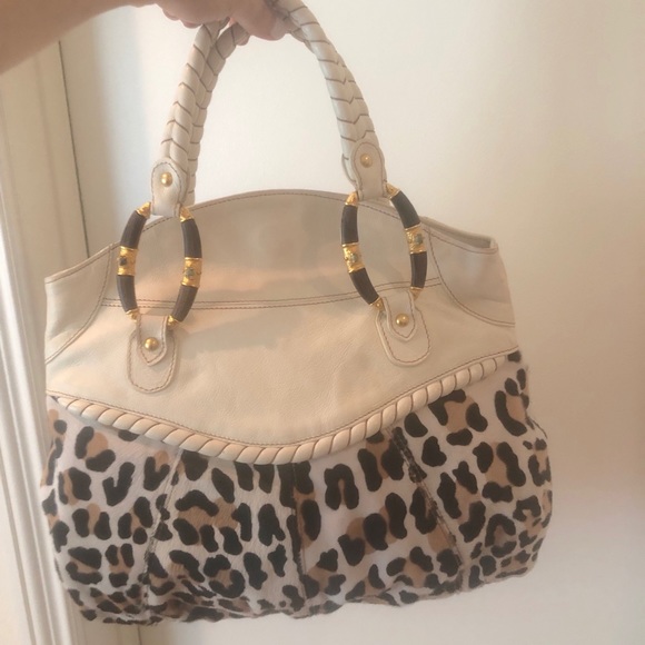โฅ๏ธ Valentino Leopard Print Calf Hair tote โฅ๏ธ - Picture 2 of 8
